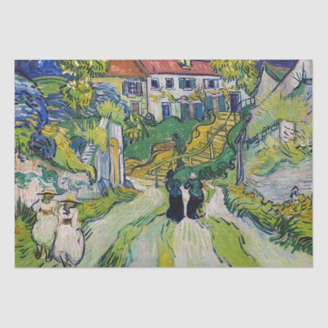 Papel De Seda Vincent van Gogh - Escalera en Auvers (Anverso)