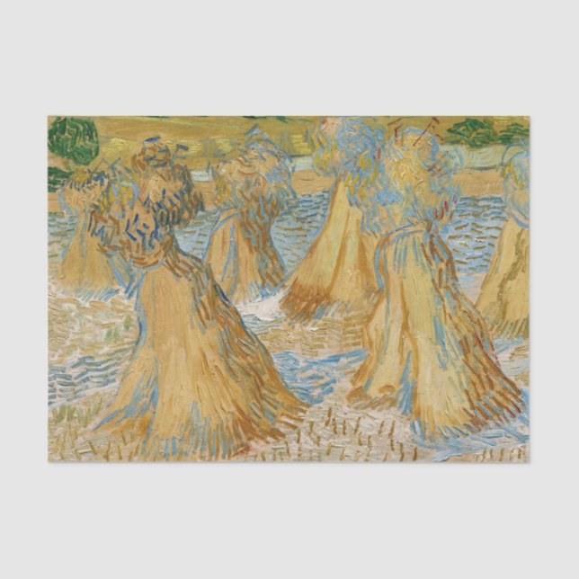 Papel De Seda Vincent van Gogh - Hojas de Trigo (Anverso)