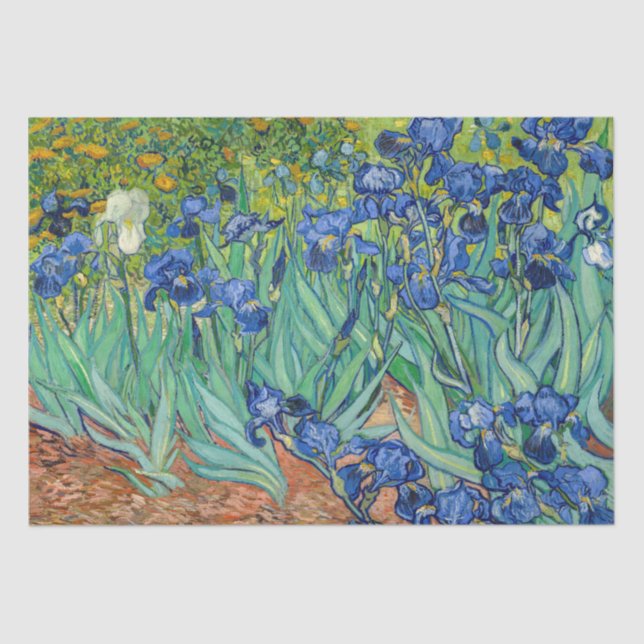 Papel De Seda Vincent Van Gogh - Irises (Anverso)