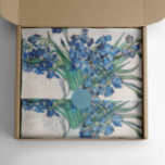 Papel De Seda Vincent Van Gogh Irises. Floral azul impresionista<br><div class="desc">El papel tisular "Irises" de Vincent Van Gogh. Arte floral azul impresionista.</div>