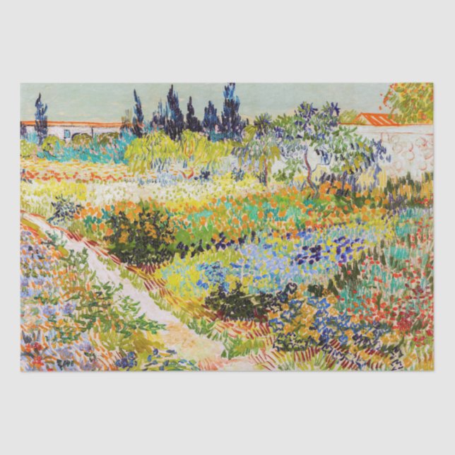 Papel De Seda Vincent van Gogh - Jardín de Arles (Anverso)
