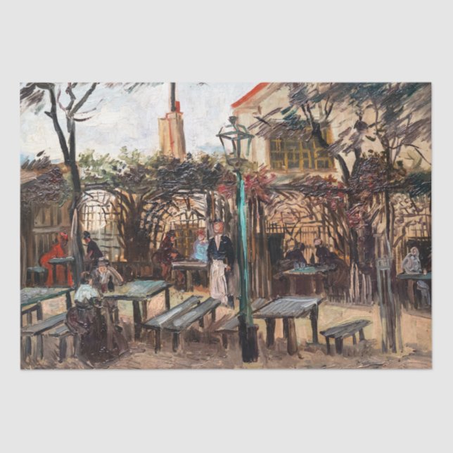 Papel De Seda Vincent Van Gogh - La Guinguette en Montmartre (Anverso)