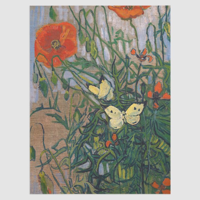 Papel De Seda Vincent van Gogh - Mariposas y Papas (Subido por el creador)