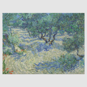 Papel De Seda Vincent van Gogh - Olivar: Cielo azul brillante