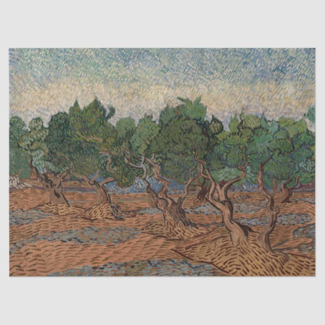 Papel De Seda Vincent van Gogh - Olive Grove (Anverso)