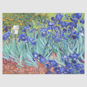 Papel De Seda Vincent Van Gogh pintando Lirios
