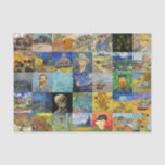 Papel De Seda Vincent van Gogh - Piquetas maestras del mosaico<br><div class="desc">Vincent van Gogh - Obra maestra,  Cuadrícula 4x6</div>