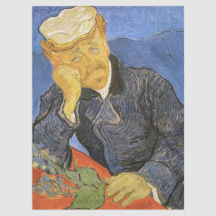 Papel De Seda Vincent Van Gogh - Retrato del Doctor Paul Gachet