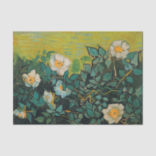 Papel De Seda Vincent Van Gogh Rosas salvajes vintage de arte fl