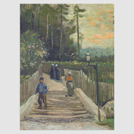 Papel De Seda Vincent van Gogh - Sendero inclinado en Montmartre