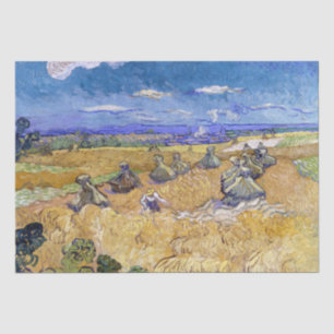 Papel De Seda Vincent van Gogh - Trigos con Segadores