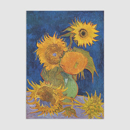 Papel De Seda Vincent van Gogh - Vase con cinco girasoles
