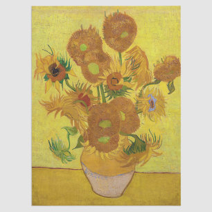 Papel De Seda Vincent van Gogh - Vase con quince girasoles