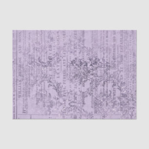 Papel De Seda Viñeta Purple Newsprint