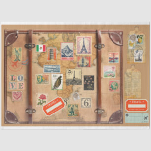 Papel De Seda Viñetas y pegatinas de viajes