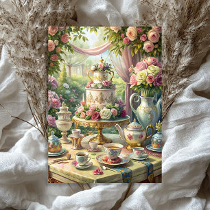 Papel De Seda Vintage acuático chic mesa de té inglés