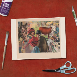 Papel De Seda Vintage Animal Fair Farm Ephemera