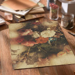 Papel De Seda Vintage Antiguo Floral<br><div class="desc">Papel Tejido Antiguo Vintage Floral. Flores botánicas y papel de tejido de textura gruesa para artesanías,  arte y envoltura de regalo.</div>