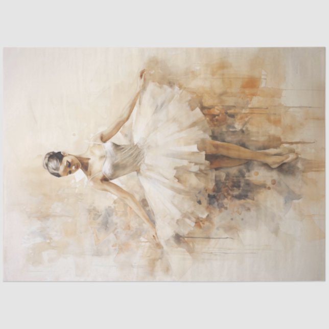 Papel De Seda Vintage Ballerina (Anverso)