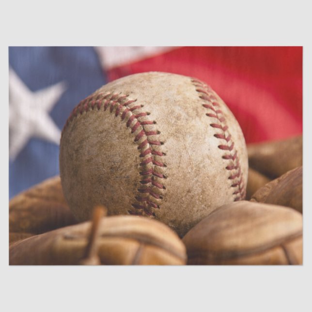 Papel De Seda Vintage Baseball (Anverso)