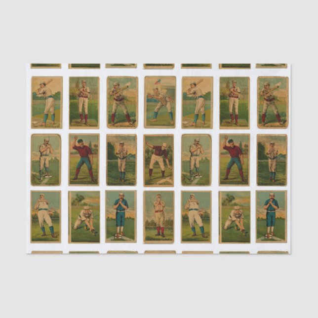 Papel De Seda Vintage Baseball (Anverso)