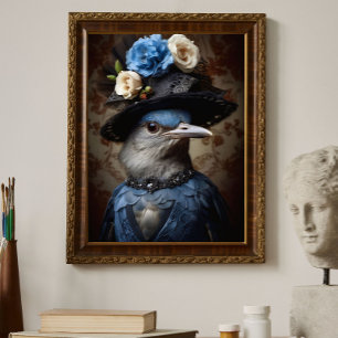 Papel De Seda Vintage Bird Floral Gorra Vestido Decoración