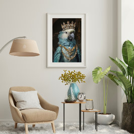 Papel De Seda Vintage Bird Parrot Queen Crown Decoupage