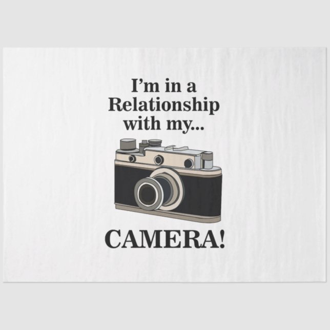 Papel De Seda Vintage Camera Funny Photographer Birthday (Anverso)