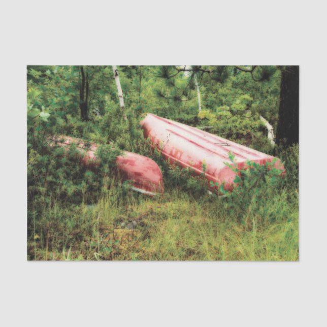 Papel De Seda Vintage Camping Red Canogue (Anverso)