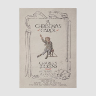 Papel de seda Vintage Charles Dickens Un Canto de