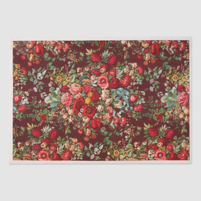 PAPEL DE SEDA: VINTAGE CHINTZ PATTERN (Anverso)