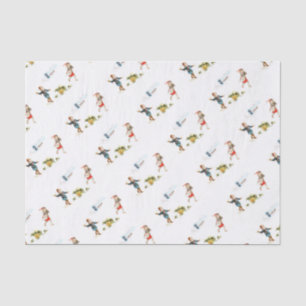 Papel De Seda Vintage Christmas Chetuer - Snowball Fun