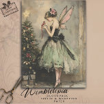 Papel De Seda Vintage Christmas Fairy Decorour Tree Decoupage<br><div class="desc">Este pintoresco hada navideña decorando el diseño de la descomposición de los árboles añade un toque nostálgico y caprichoso a los proyectos de artesanía navideña. Con un delicado hada cuidadosamente colocando adornos en un árbol de Navidad, este diseño evoca la magia y el encanto de una tradicional Navidad vintage. Perfecto...</div>