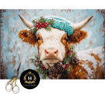 Papel De Seda Vintage Christmas Highland Cow Decoupage<br><div class="desc">Traiga un toque de encanto rústico a sus proyectos de artesanía navideña con este papel de papel higiénico de desconchado de vacas de la vieja montaña de Navidad. Este papel higiénico, con una festividad de vaca en las tierras altas en una escena de Navidades nostálgicos, es ideal para una gran...</div>