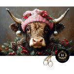 Papel De Seda Vintage Christmas Highland Cow Decoupage<br><div class="desc">Traiga un toque de encanto rústico a sus proyectos de artesanía navideña con este papel de papel higiénico de desconchado de vacas de la vieja montaña de Navidad. Este papel higiénico, con una festividad de vaca en las tierras altas en una escena de Navidades nostálgicos, es ideal para una gran...</div>