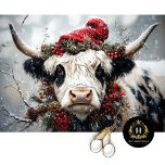 Papel De Seda Vintage Christmas Highland Cow Decoupage<br><div class="desc">Traiga un toque de encanto rústico a sus proyectos de artesanía navideña con este papel de papel higiénico de desconchado de vacas de la vieja montaña de Navidad. Este papel higiénico, con una festividad de vaca en las tierras altas en una escena de Navidades nostálgicos, es ideal para una gran...</div>