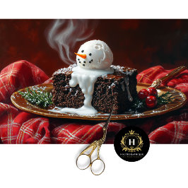 Papel De Seda Vintage Christmas Scene Brownie Decoupage