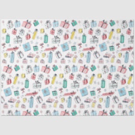 Papel De Seda Vintage Christmas Shopping Cute Regalos Degustados