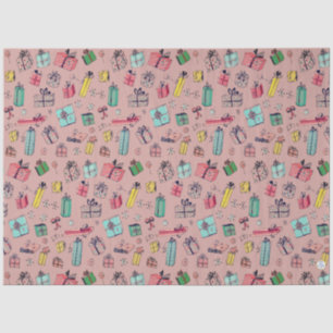 Papel De Seda Vintage Christmas Shopping Cute Regalos Degustados