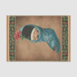 Papel De Seda Vintage Christmas Super Cute Child mirando hacia a<br><div class="desc">Un niño de Navidad virgen súper lindo buscando a Navidades</div>