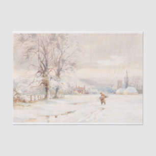 Papel De Seda Vintage Christmas Tissue Paper WINDSCAPE