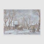 Papel De Seda Vintage Christmas Tissue Paper WINTER<br><div class="desc">Vintage Christmas Tissue Paper Gift Wrap - Winter Scene (pluma y tinta) - Jacob Cats (1790) original tema vintage Invierno Navidades tradicionales festividad arte fino. TRANSFER DISEÑN A CUALQUIER OTRO PRODUCTO. Auténticas y originales pinturas famosas (aceite y acuarela), litografías, tinta sobre papel y grabaciones de los mejores artistas del mundo....</div>