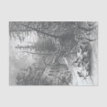 Papel De Seda Vintage Christmas Tissue Paper WINTER FOREST<br><div class="desc">Vintage Christmas Tissue Paper Gift Wrap - Winter [Forest] (Etching) - Eduard Willmann, después de Julius Mařák (1871) original tema vintage Invierno Navidades tradicionales festividad arte fino. TRANSFERIR DISEÑO A CUALQUIER OTRO PRODUCTO. Auténticas y originales pinturas famosas (aceite y acuarela), litografías, tinta sobre papel y grabaciones de los mejores artistas...</div>
