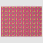 Papel De Seda Vintage Christmas Tree Red Green<br><div class="desc">Árboles de Navidad verde claro y verde oscuro con estrellas en un fondo rojo y rico. Papel higiénico perfecto para Navidades y amigos.</div>