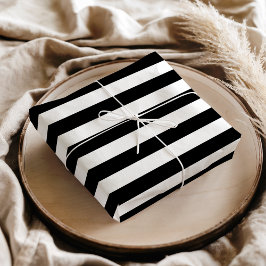 Papel De Seda Vintage Classic rayas negras y blancas