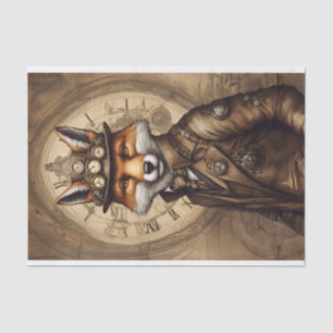 Papel De Seda Vintage Classy Steampunk Fox