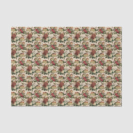 Papel De Seda Vintage Collage Mushroom