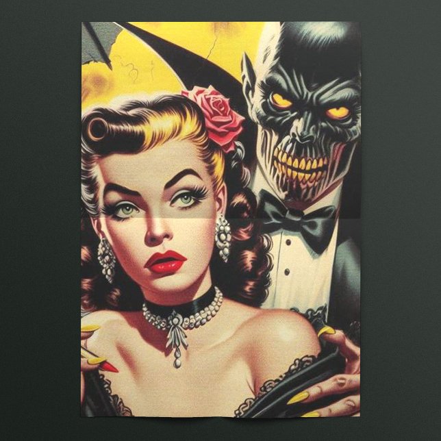 Papel De Seda Vintage Creepy Chica (Subido por el creador)