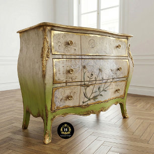 Papel De Seda Vintage Crysanthemums Rústicos Textura Decoupage