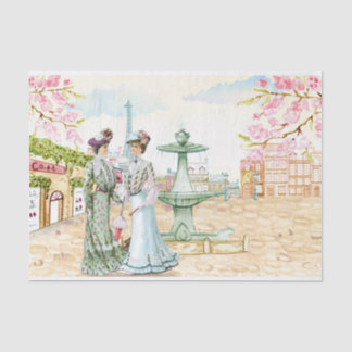 Papel De Seda Vintage. Damas victorianas.